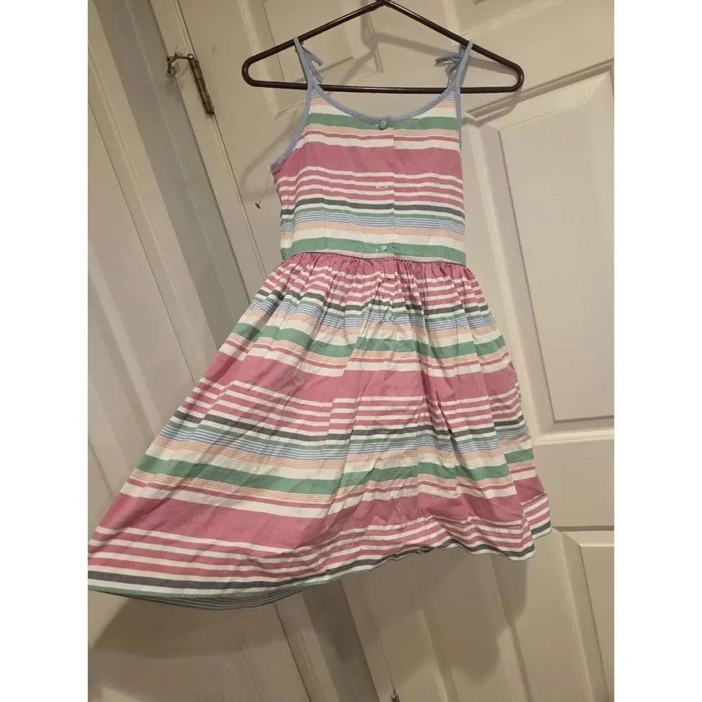 Polo ralph Lauren size 12 oxford Girls' Striped Sleeveless Summer Dress